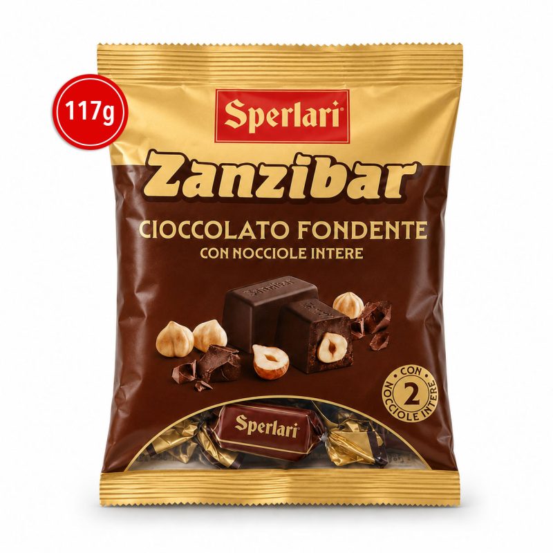 Sperlari Zanzibar Dark Chocolate Sweets With Hazelnuts 117g