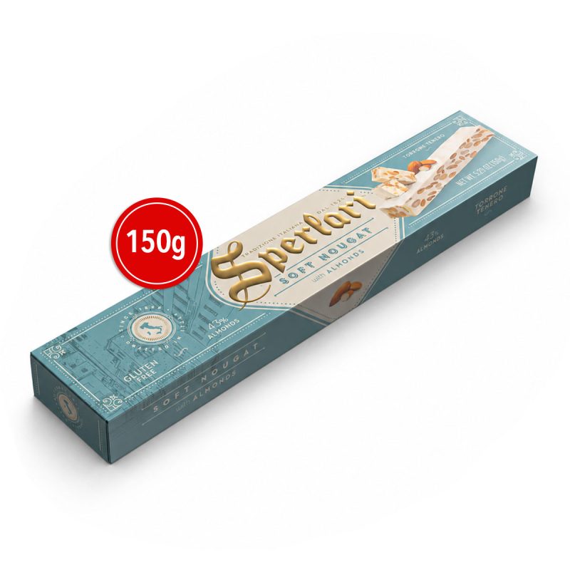 Sperlari Slab Soft Nougat with almonds 150g