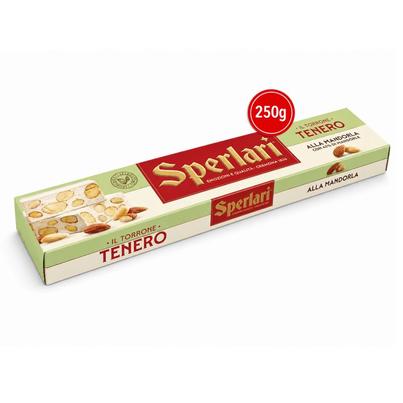 Sperlari Torrone Tenero Almond Soft Nougat Slab 250g