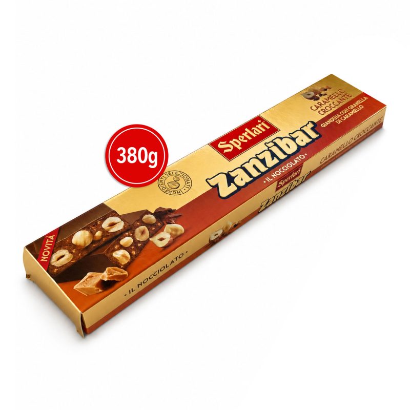 Sperlari Slab Milk Chocolate with Caramel 380g