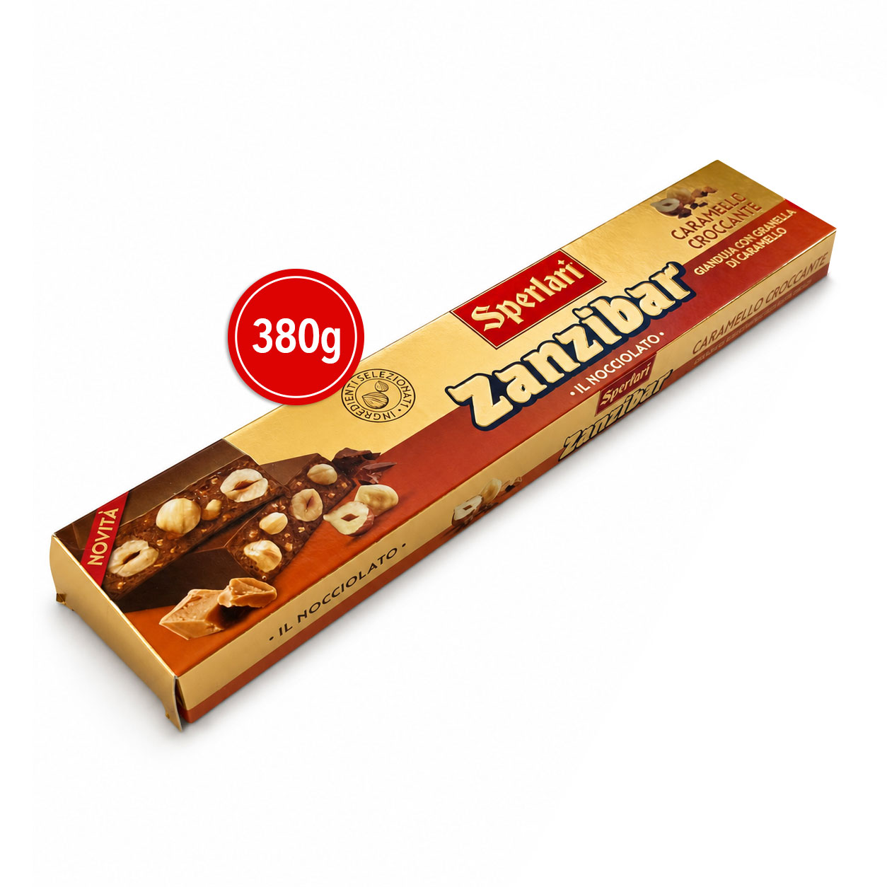 Sperlari Slab Milk Chocolate with Caramel 380g