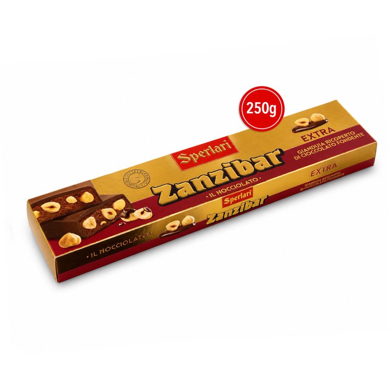 Sperlari Zanzibar Gianduia Extra Hazelnuts Slab 250g