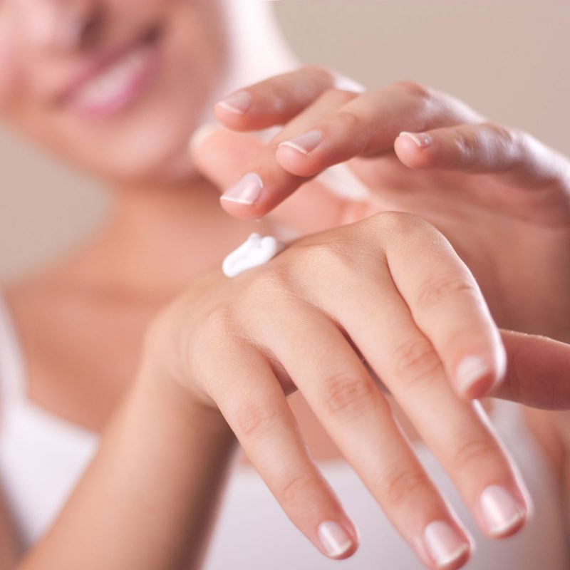Hand Cream Application