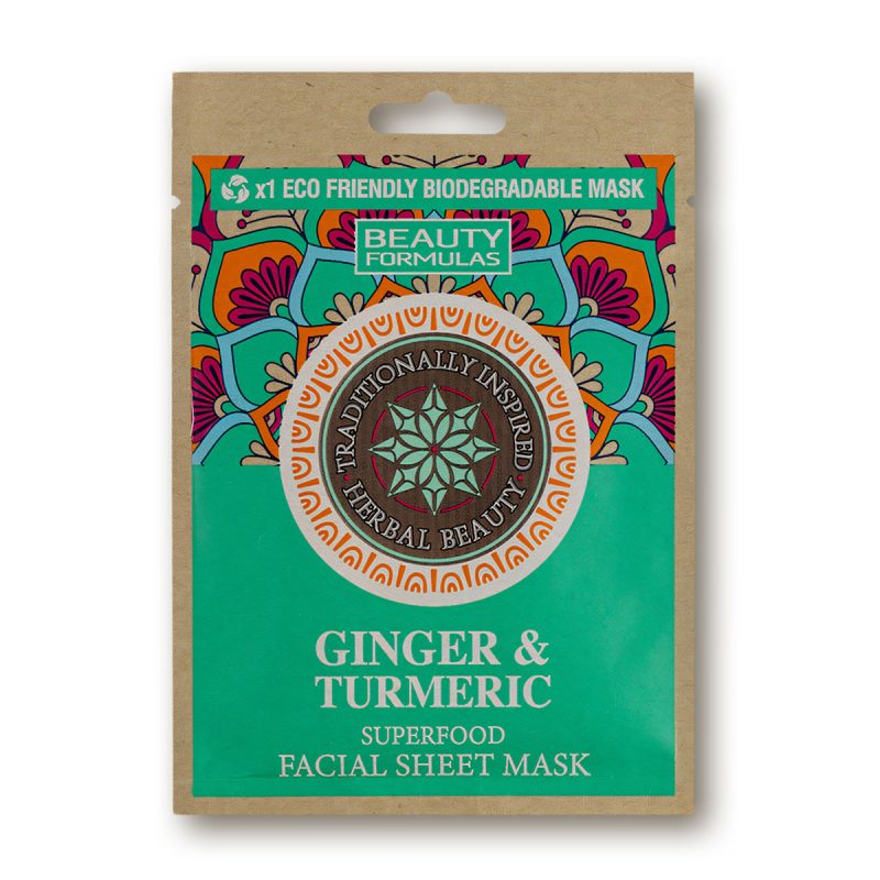 Facial Sheet Mask Ginger and Tumeric